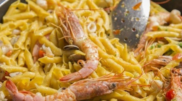 pasta with prawns